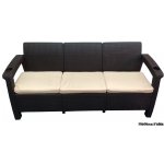 Диван трехместный Yalta Sofa 3 Seat коричневый